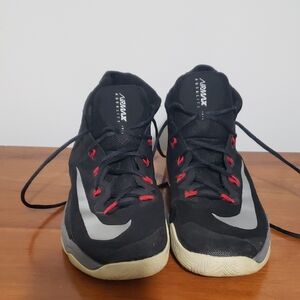 Nike Black and Silver High-Top Sneakers